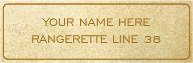 Brass Nameplate V2-03